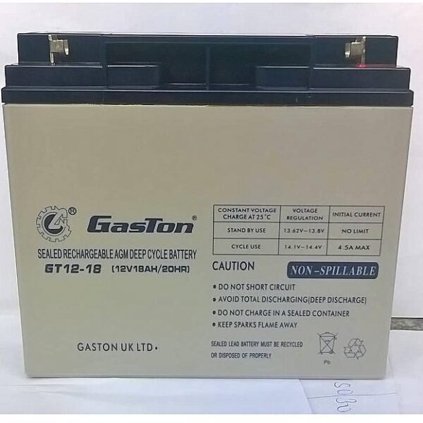 Gaston 18ah/12v deep cycle battery